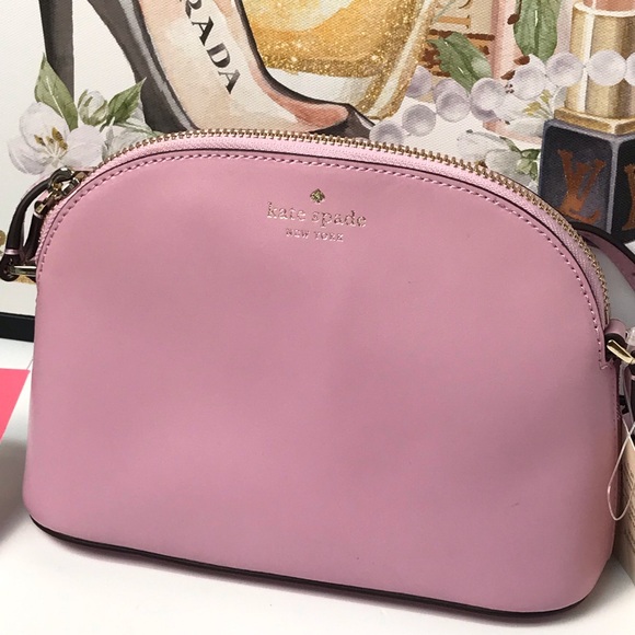 NWT Kate Spade Dome Leather Crossbody Bag- Pink 🌸💕 - Picture 5 of 17